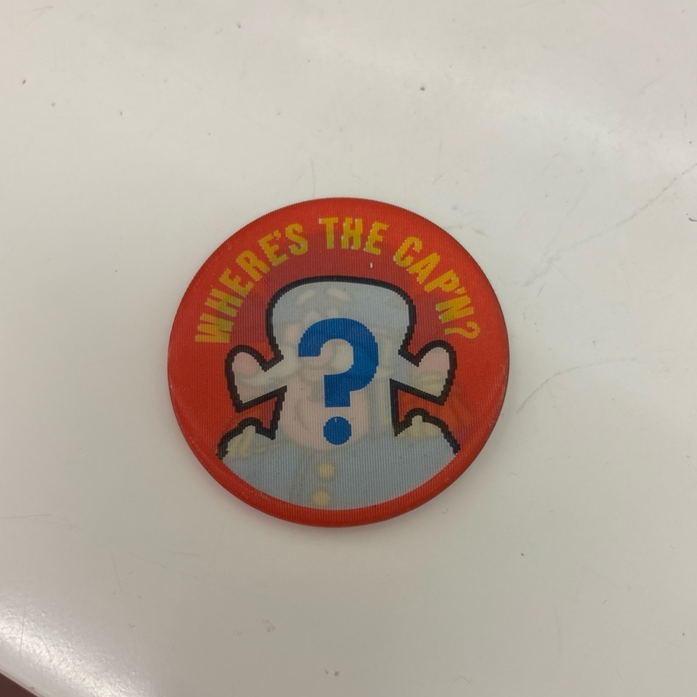 Red Button with Blue Question Mark